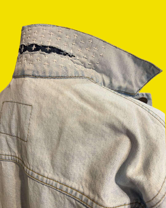 Upcycled Denim Jacket Stonewashed